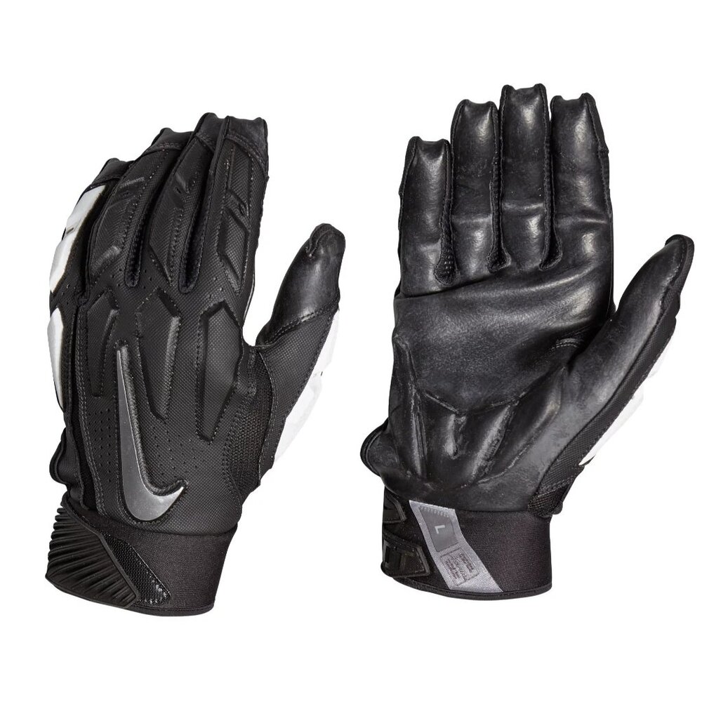 Nike D-Tack 6.0 Football Gloves, Black/White, Adult Unisex Size MD #NFG21937 - Picture 4 of 5